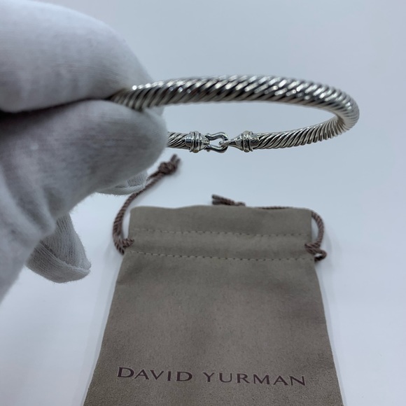 David Yurman Cable Buckle 18k Gold 5mm 925 - Picture 7 of 7